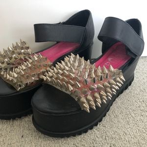 Jeffrey Campbell Spiked Platform Sandals Size 6